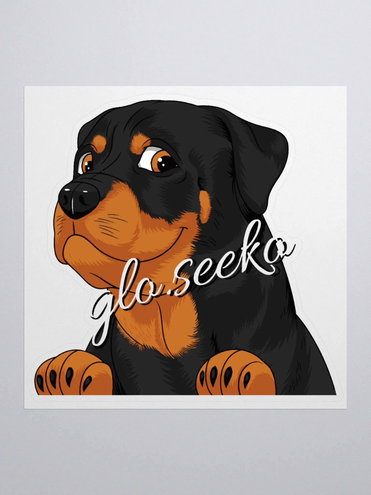 Rottie Signature Logo Sticker product image (1)