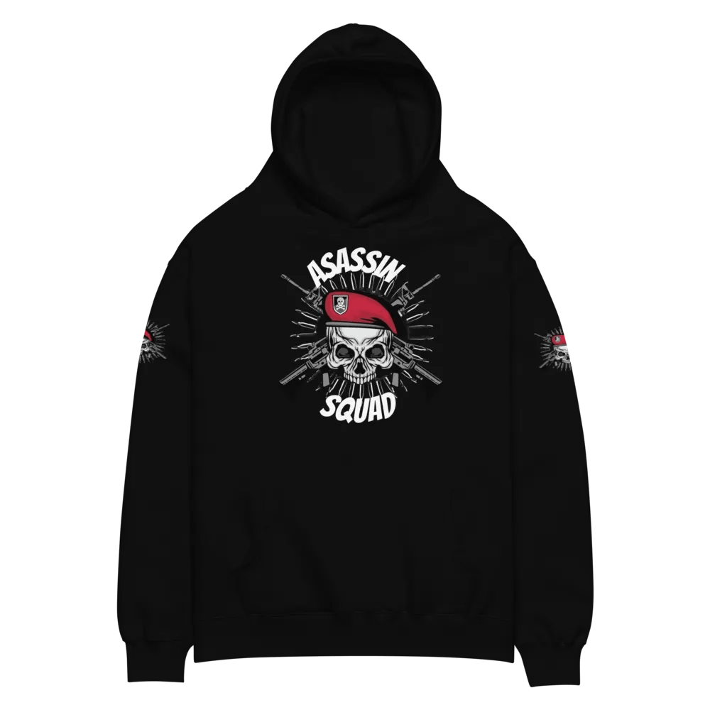 Rebellious Skull Graphic Oversized Hoodie product image (2)