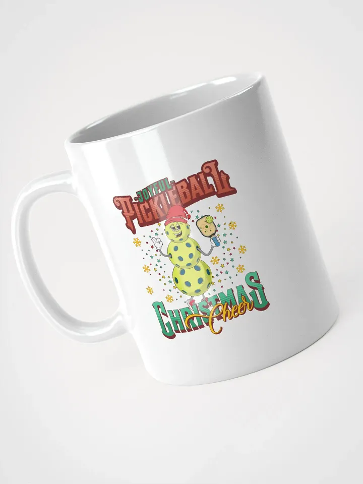 Joyful Pickleball Christmas Cheer Snowman Mug product image (2)