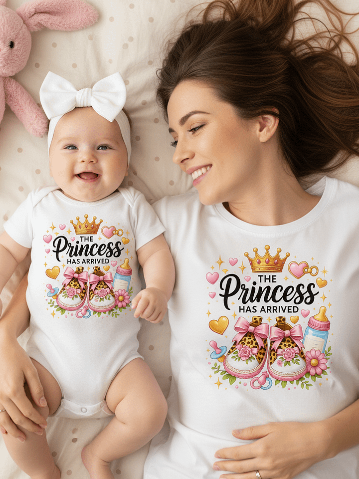 Baby Short Sleeve Bodysuit Princess Graphic product image (1)