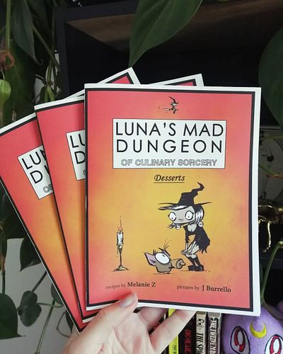 Luna's Mad Dungeon of Culinary Sorcery is now available at @crossovercomics! 

This is a little cookbook zine with recipes by...