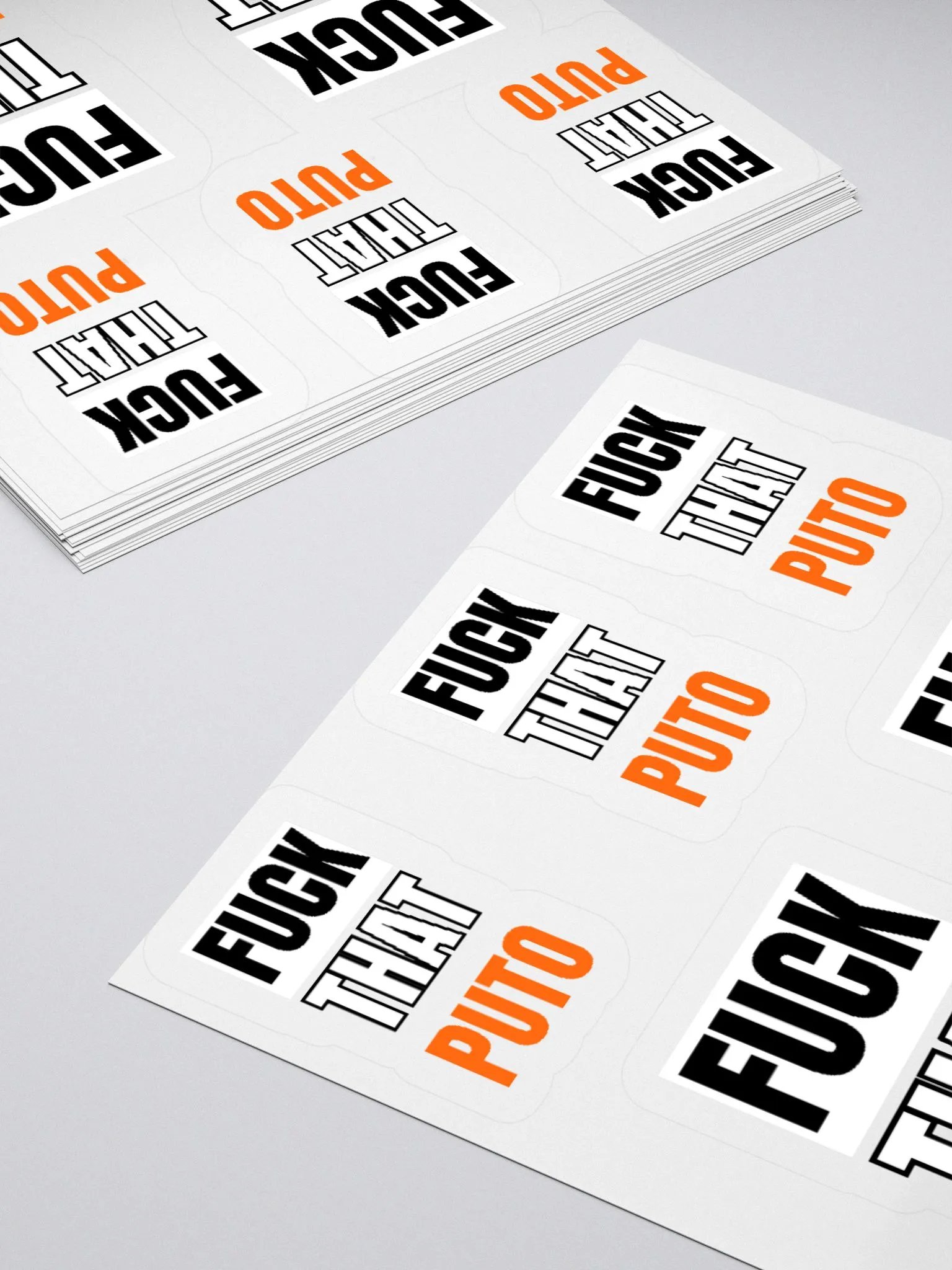 FTP w/o hair Stickers product image (11)