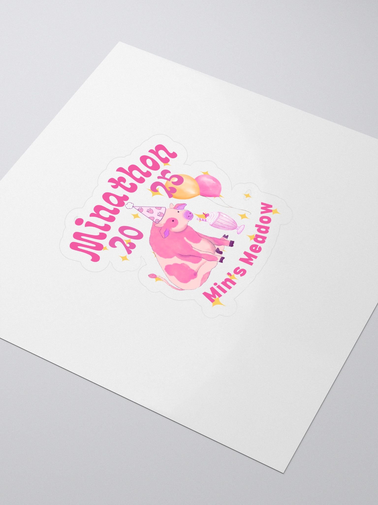 Minathon Party Cow Sticker [LIMITED EDITION] product image (3)