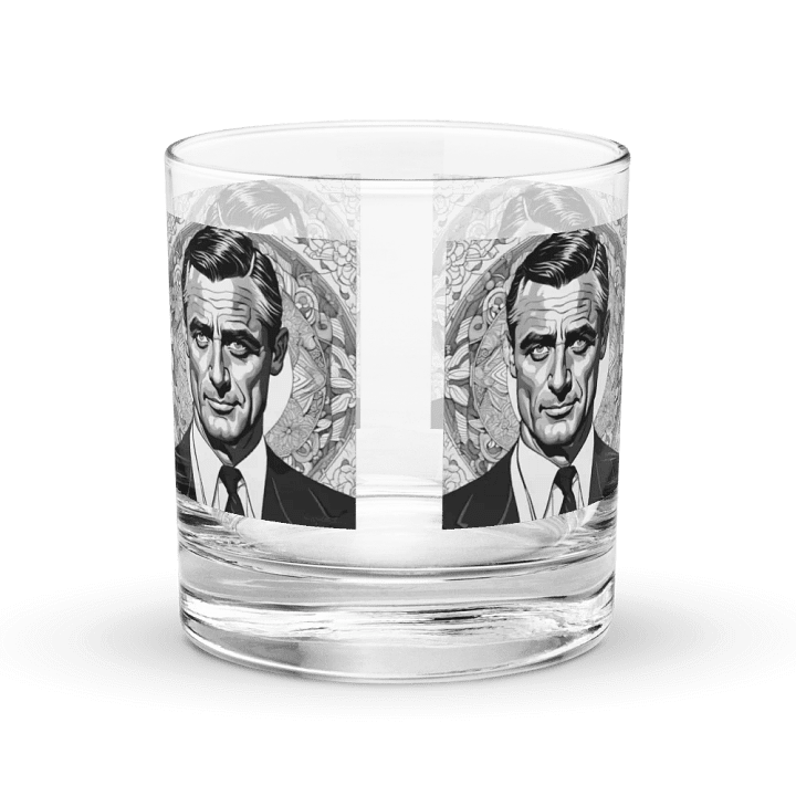 Symmetry in Monochrome: Set of 4 Stylized Portrait Rocks Glasses product image (1)