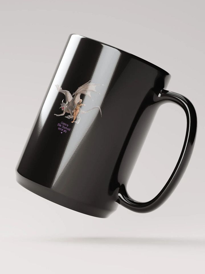 'Listen To Kiki Rockwell And Be Gay' Dragon Black Mug product image (2)