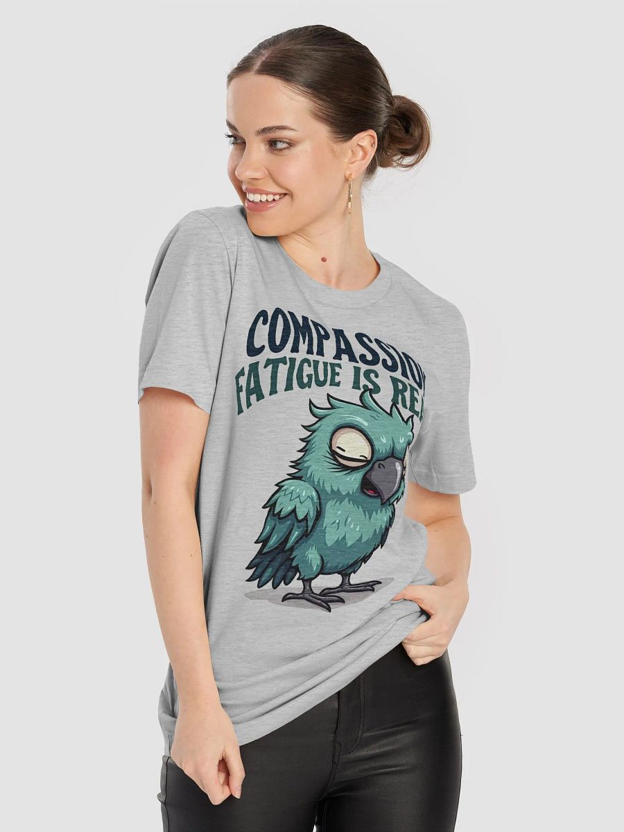 Compassion Fatigue Parrot T-Shirt, Burnout Prevention Gift, Self Care T-shirt product image (5)