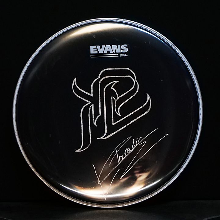 KPV logo signed drumhead 12 Grey product image (1)