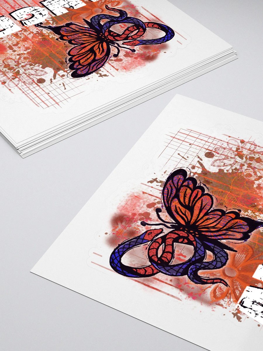 Angel Snake Butterfly Sticker product image (4)