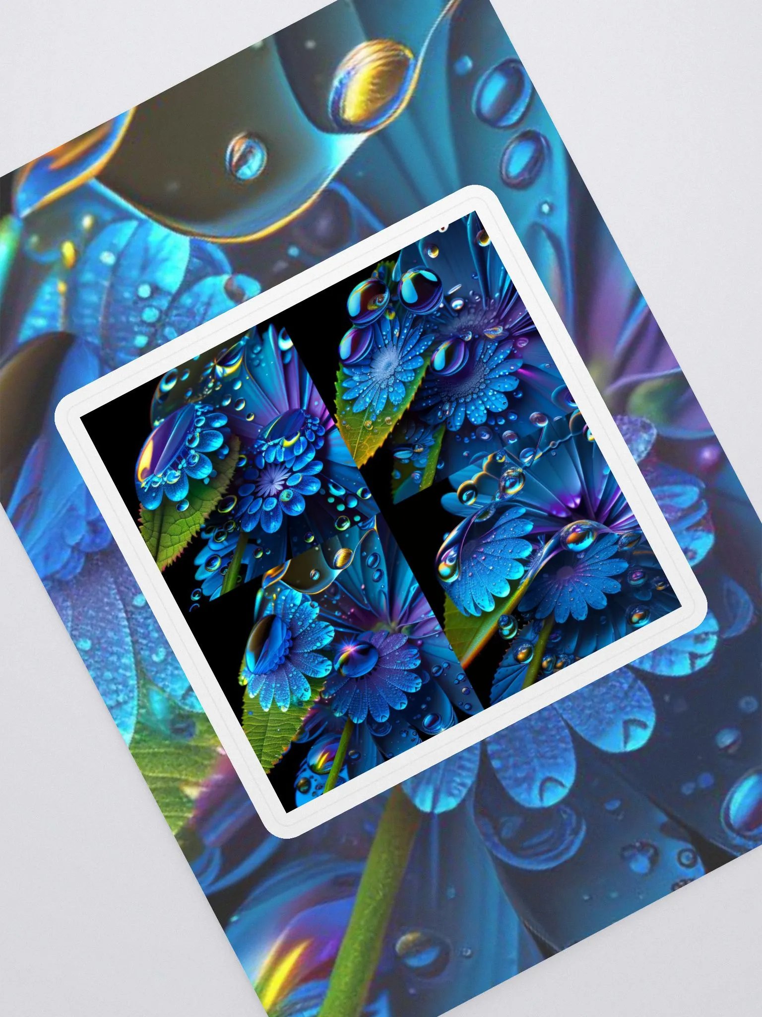 Kawaiikitten Exclusive Premium Dew Drop Sticker product image (1)