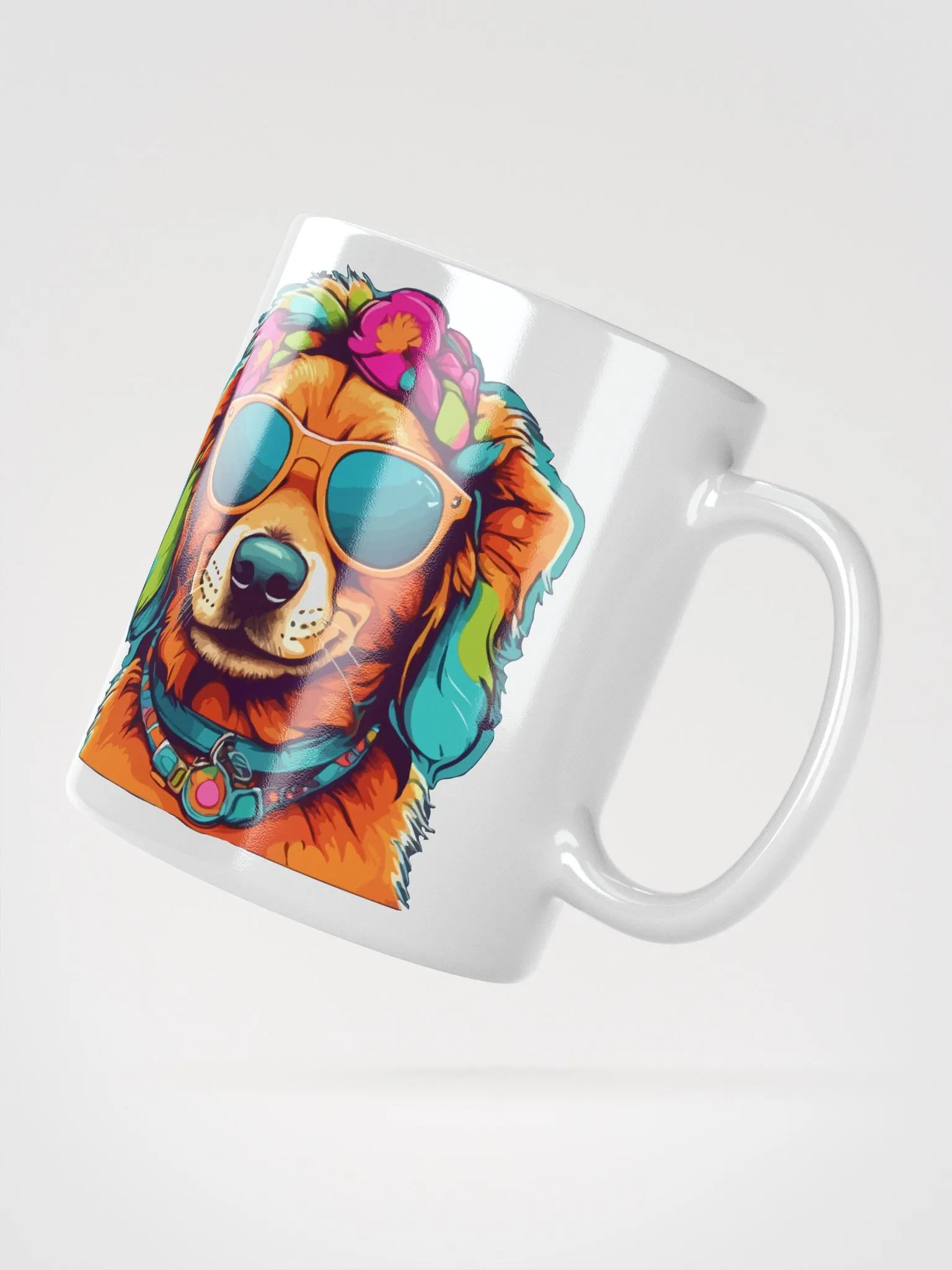 Hippie Dog 4 , Mug product image (3)