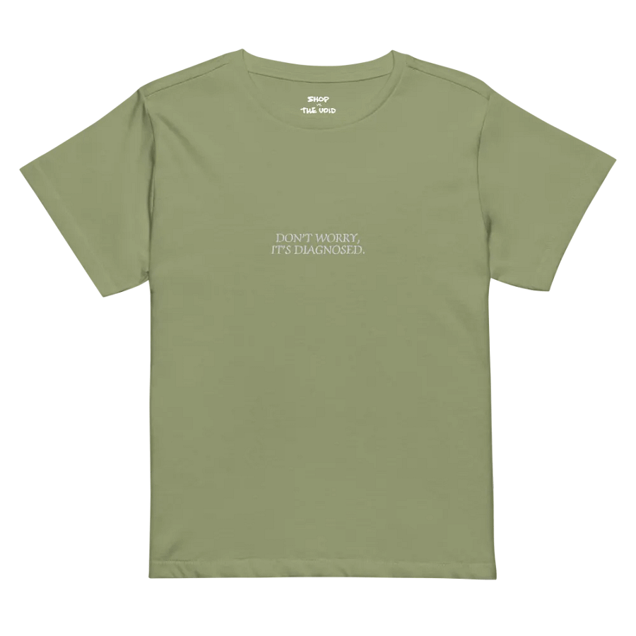 DW, IT'S DIAGNOSED. (white) embroidered white length t-shirt product image (6)