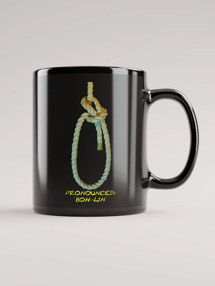 Bowline Knot - Pronounced (Boh-lin) Black Mug product image (1)