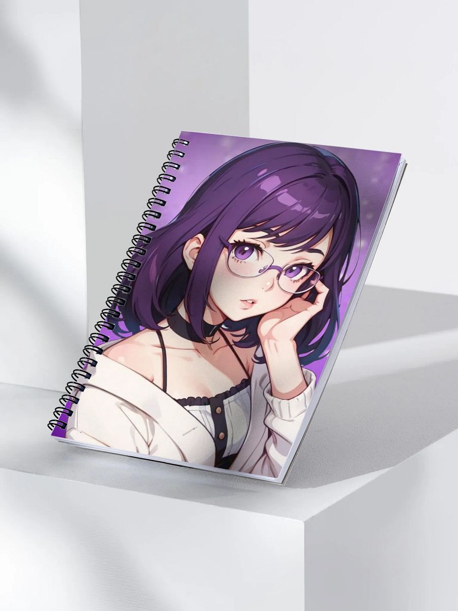 (PURPLE WAIFU) K Spiral Notebook product image (3)