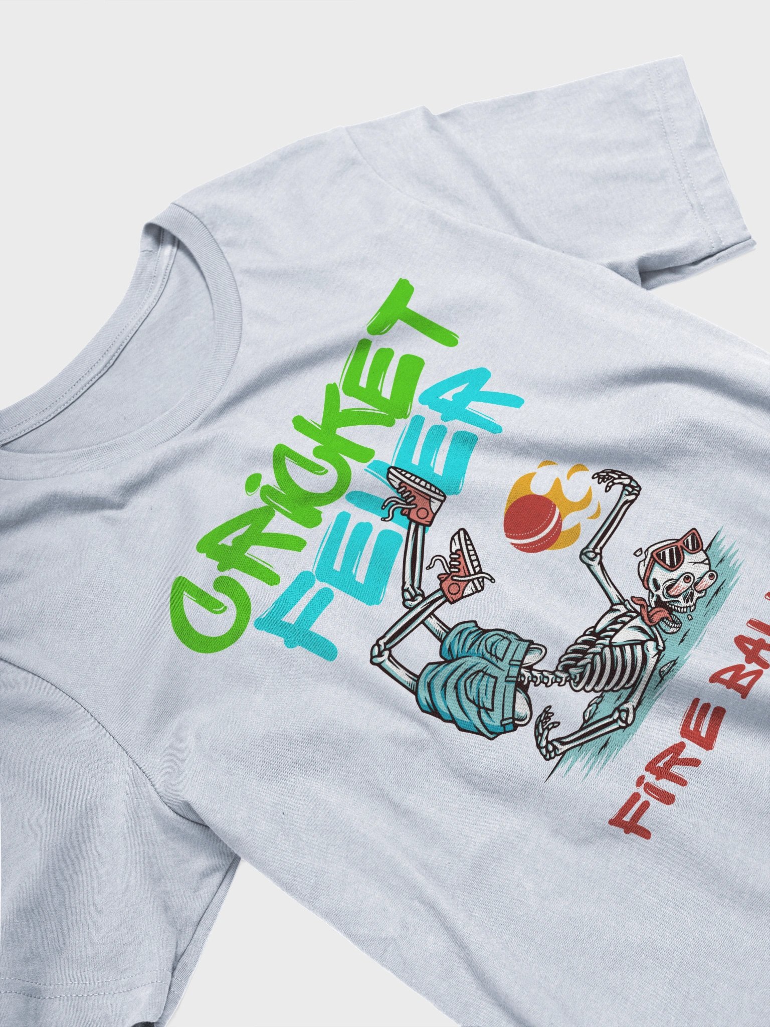 Skeleton Cricket Fever T-Shirt product image (87)