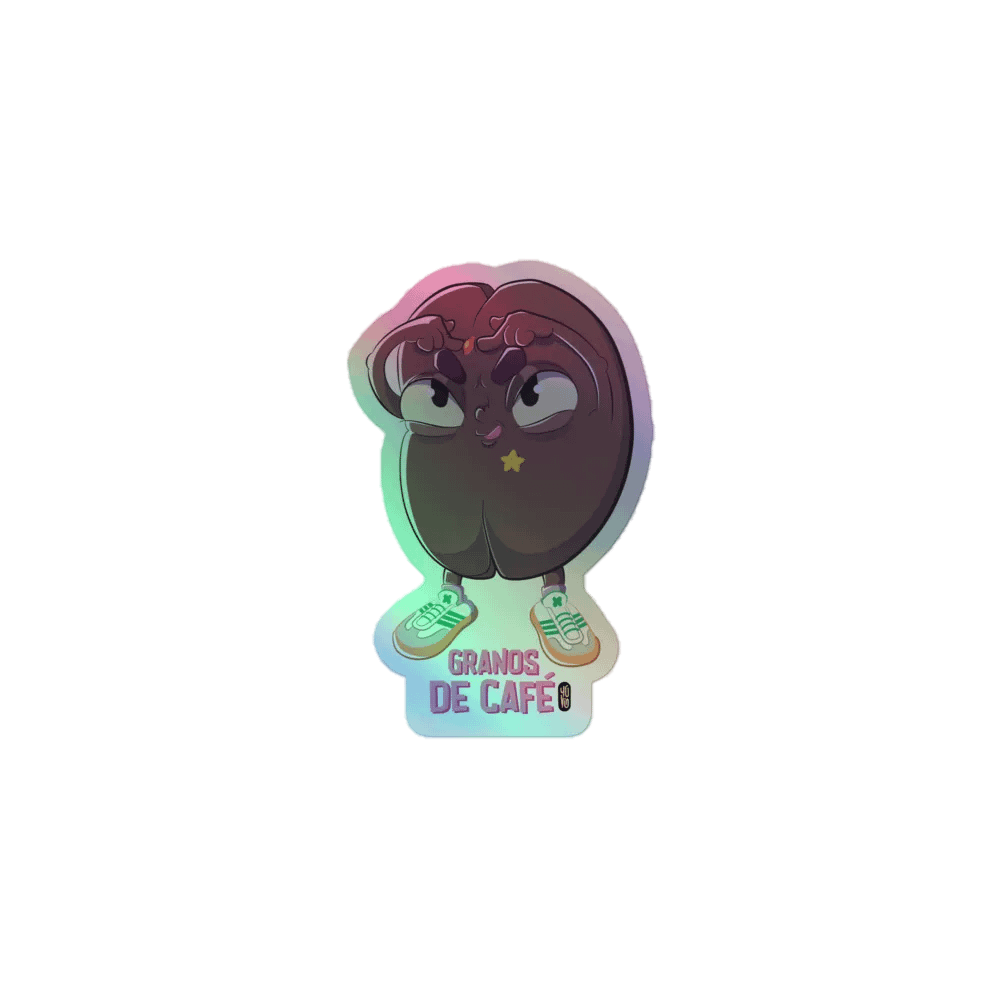 Granos de Café - Sticker (Holographic Kiss Cut) product image (1)