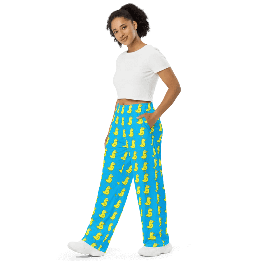 Quacker Waddle-Waddle Unisex Wide-Leg Pants product image (10)