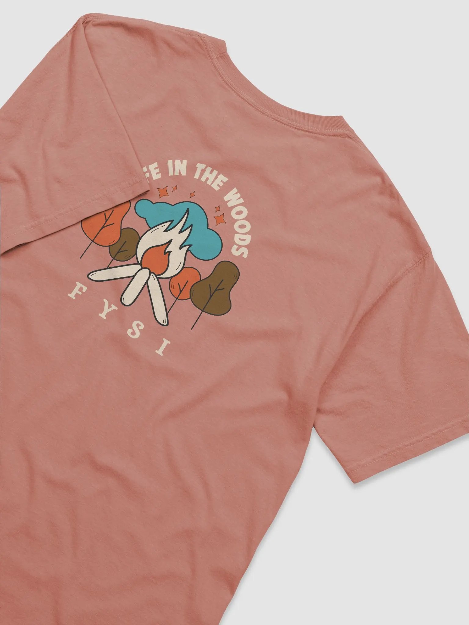 Life in the woods comfort colors organic cotton t-shirt product image (12)