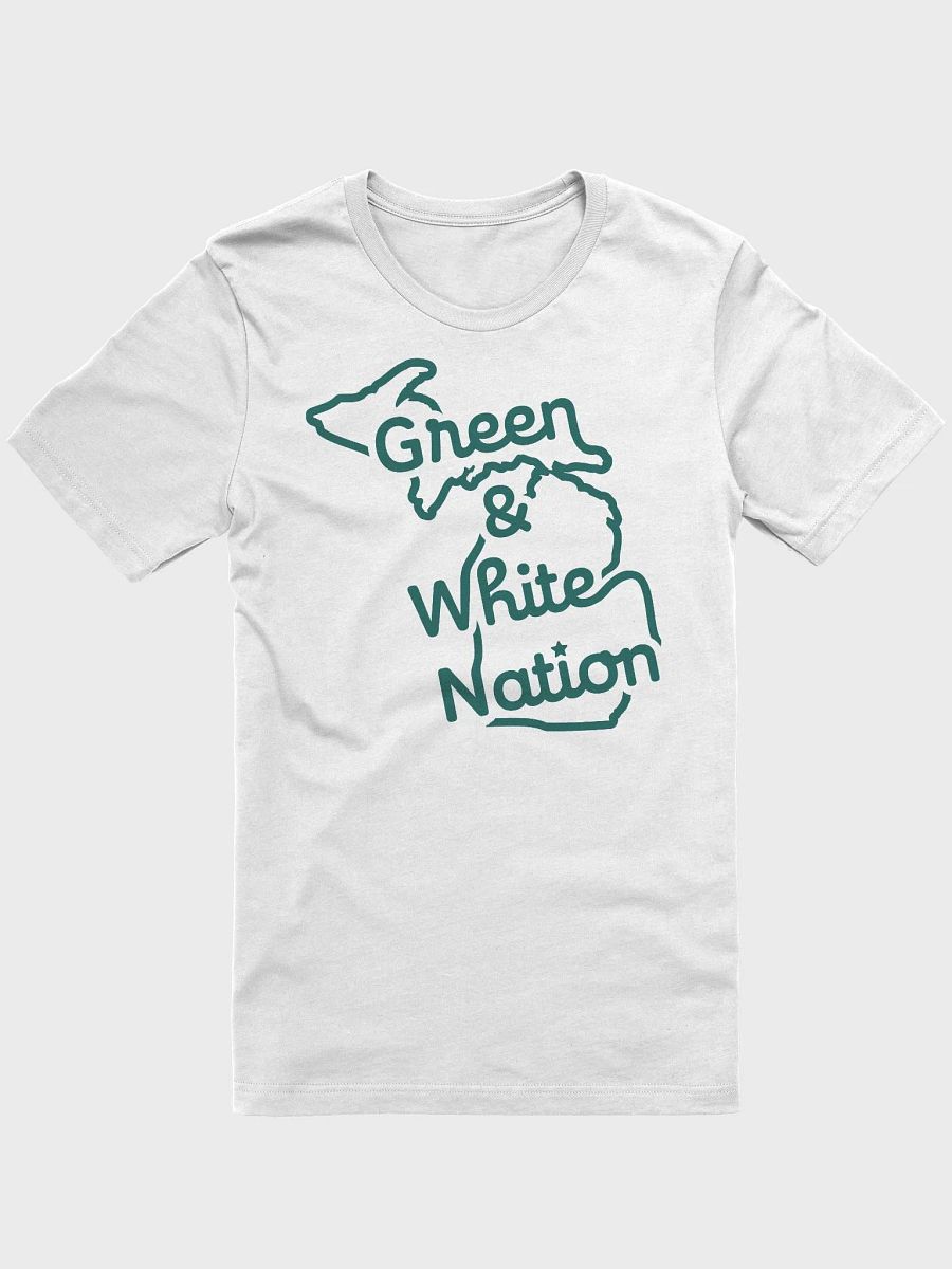 Green & White Nation Tee | White product image (1)