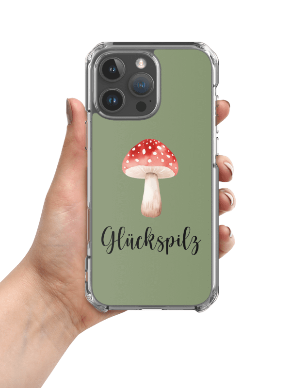 Glückspilz Lucky Mushroom iPhone Clear Case product image (3)