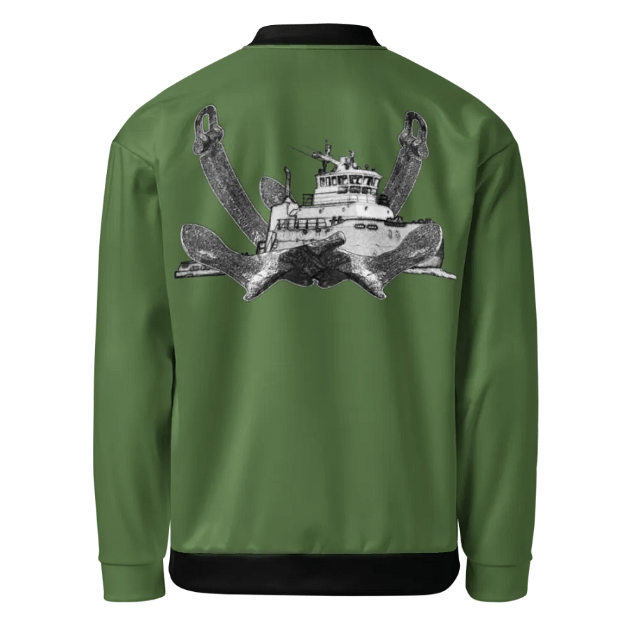 Twin Anchor Titan tug Green Bomber Jacket product image (1)