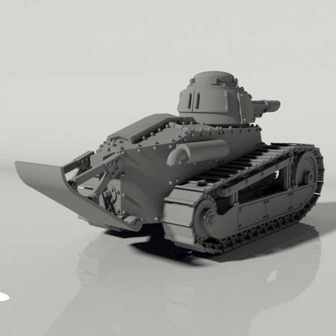 Grim FT-17 Light Tank STLs product image (4)