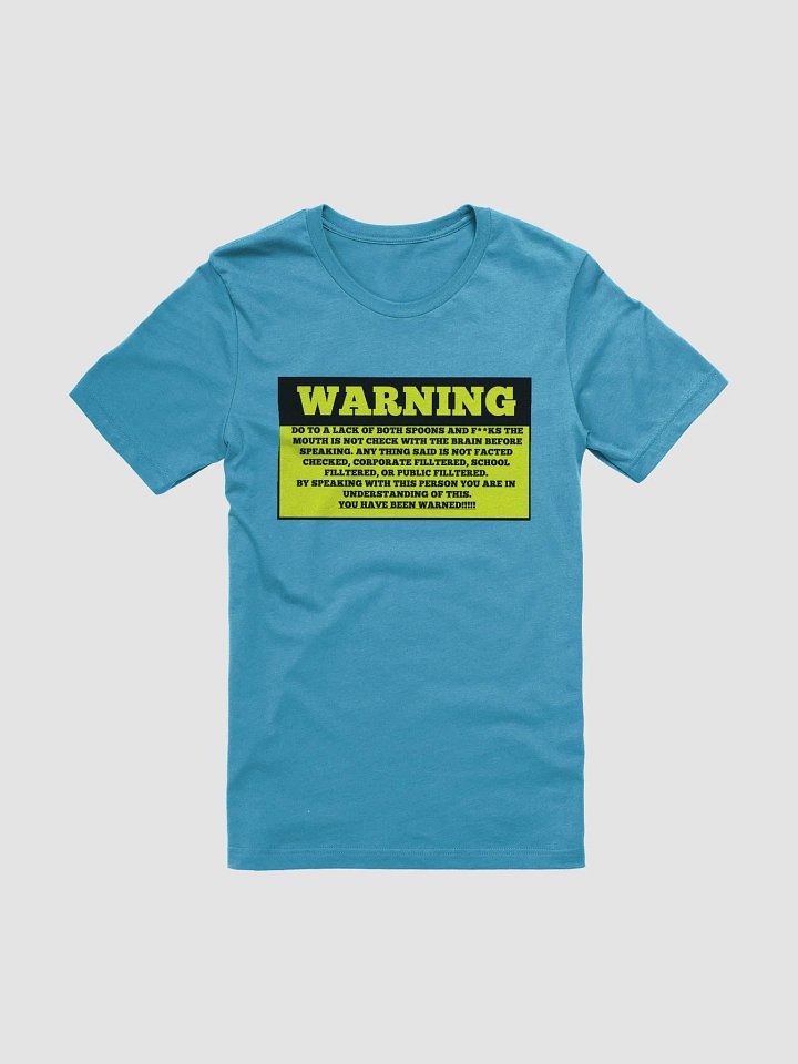 Unfiltered Warning Front printed T-Shirt product image (1)