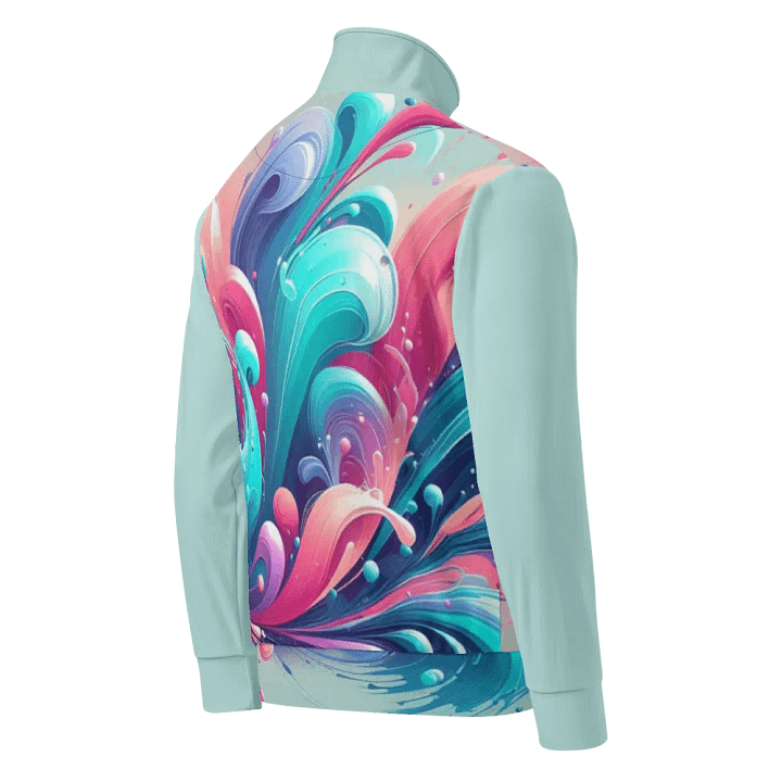 Swirling Spectrum Unisex Track Jacket |AI Design product image (2)