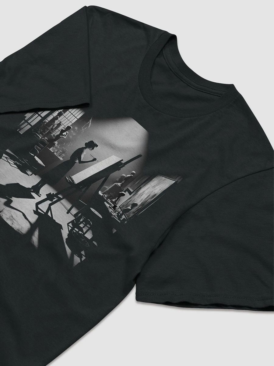 Noir Canvas: The Artist's Shadow (Front Print Womens Tee) product image (2)