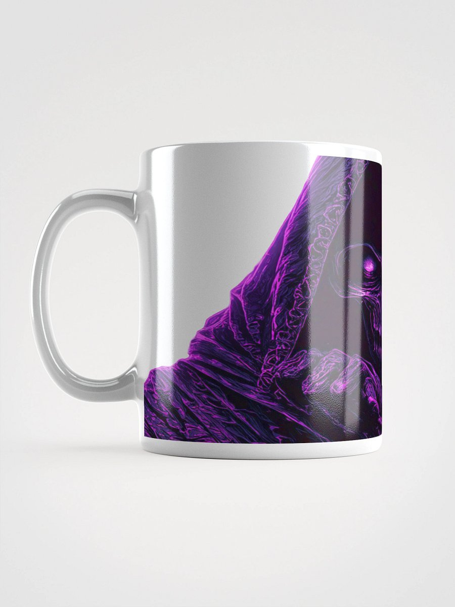 “Grim Drip” Vaporwave Reaper Mug - White Edition product image (3)