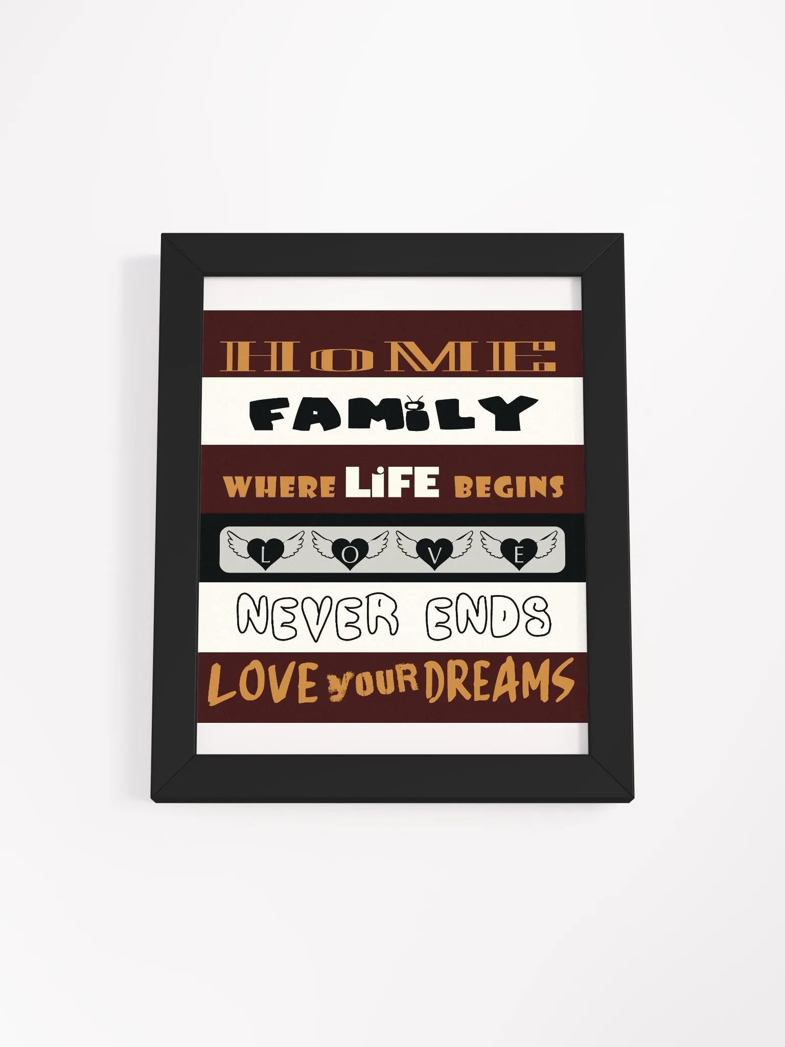 Inspirational Home and Family Matte Poster product image (1)