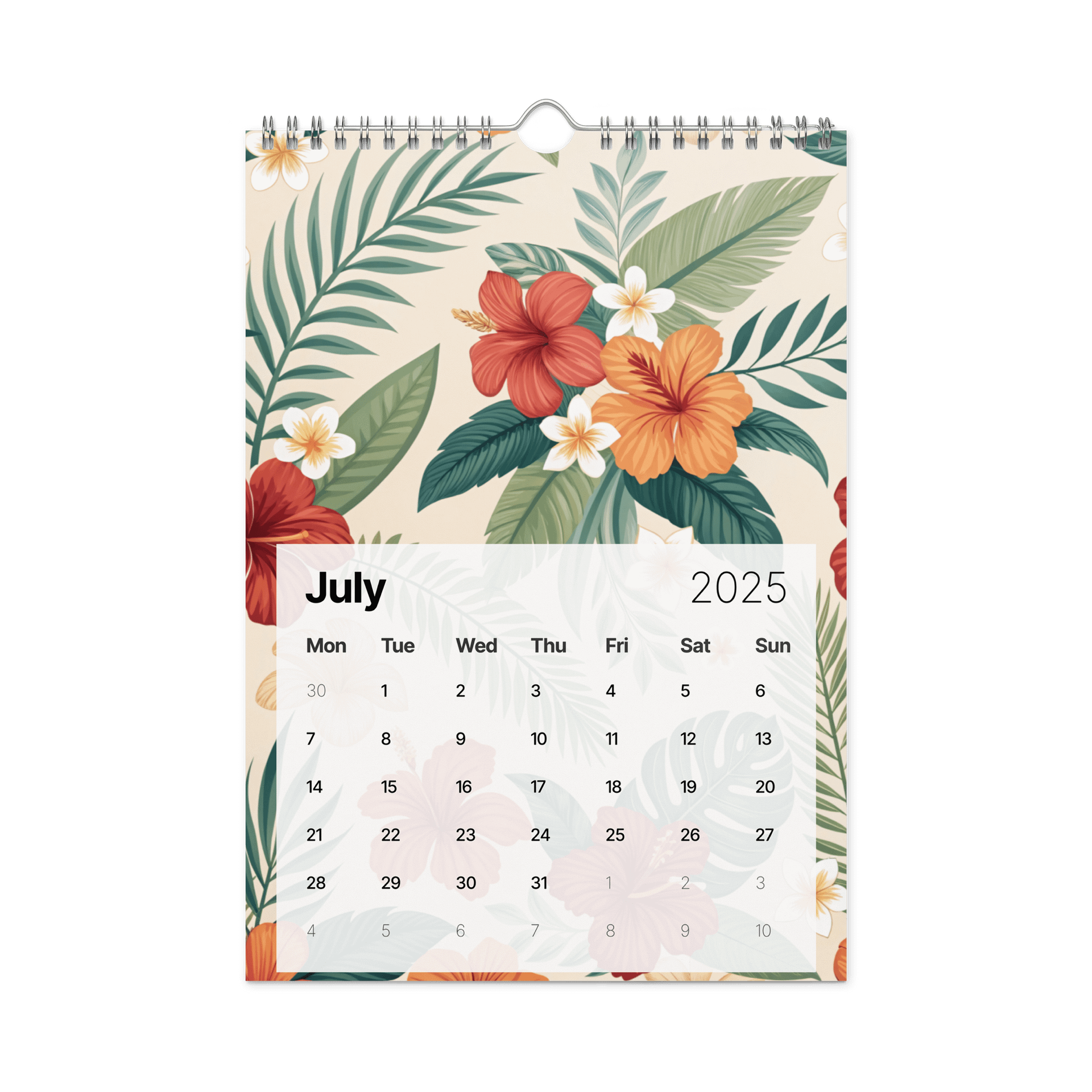 SEAMLESS FLORAL PATTERN WALL CALENDAR 2026 product image (7)