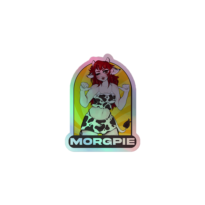 Cow Girl Milkers Holographic Sticker product image (2)