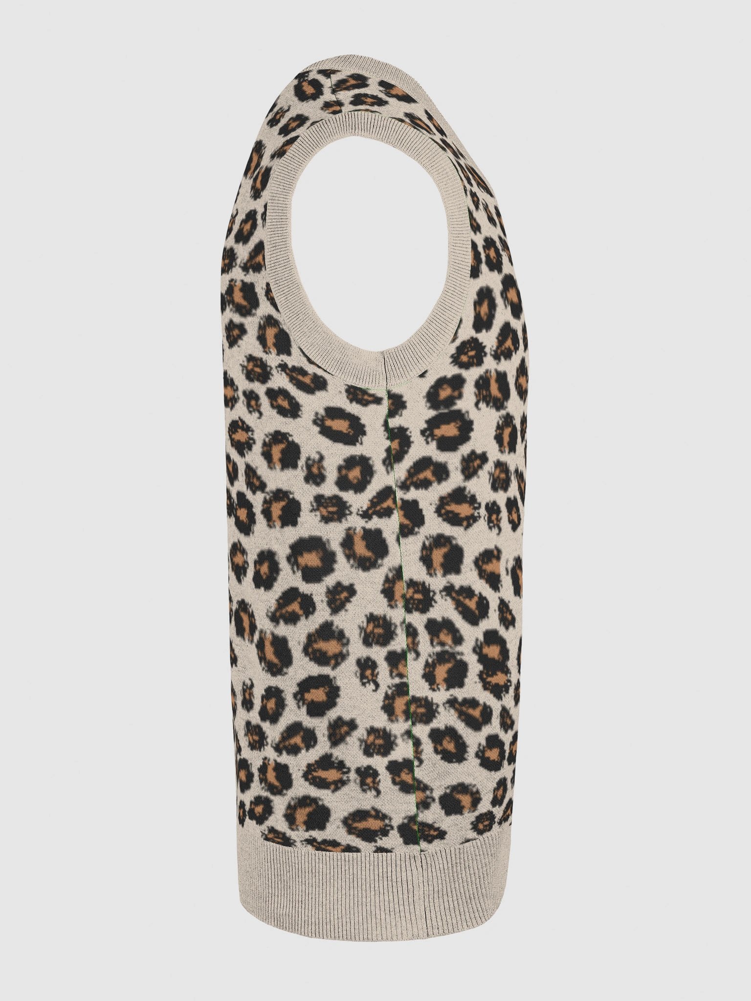 Freshi Simple Leopard V-Neck Sweater product image (22)