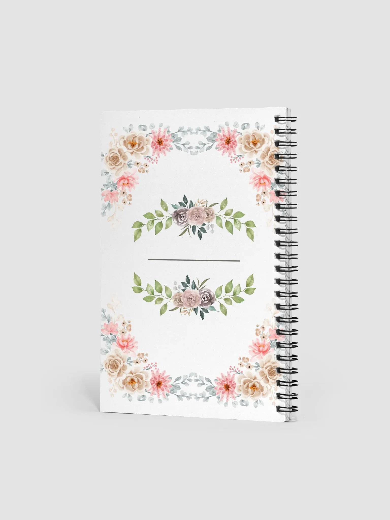 Floral Elegance Spiral Notebook product image (2)
