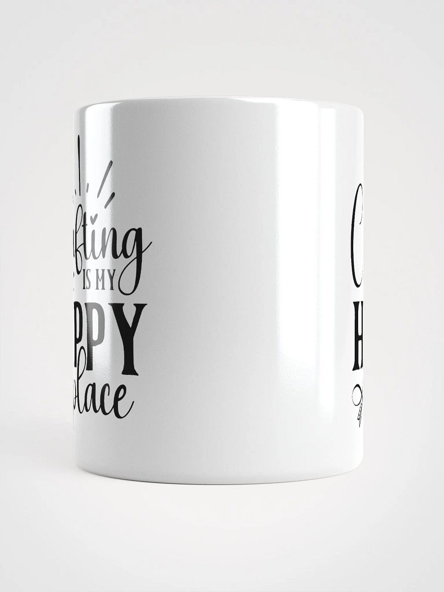 Crafting Is My Happy Place White Glossy Mug product image (5)
