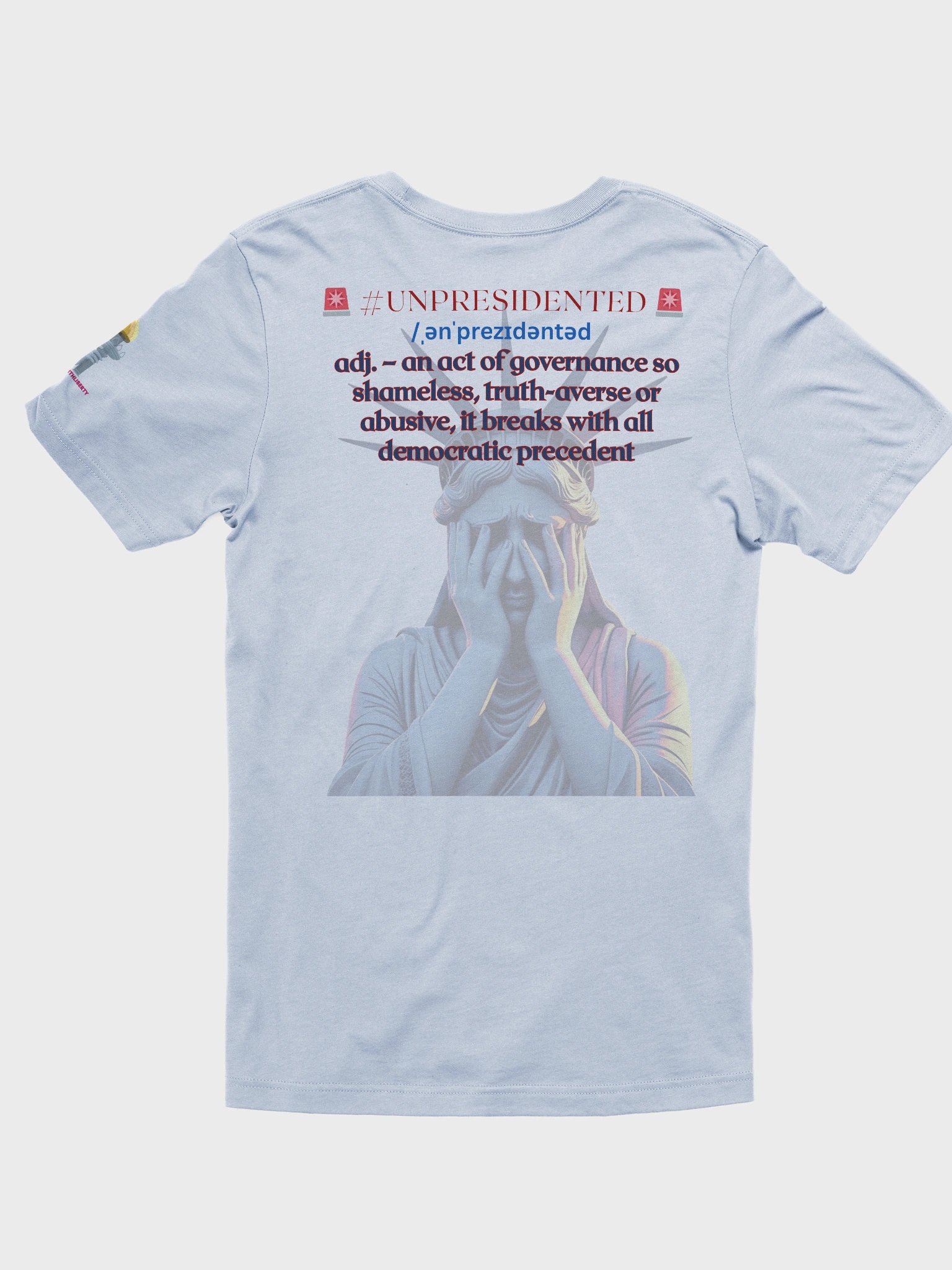 Stand With Liberty Barbed Wire American Flag, US Flag Bella & Canvas 3001 Supersoft Tee product image (2)