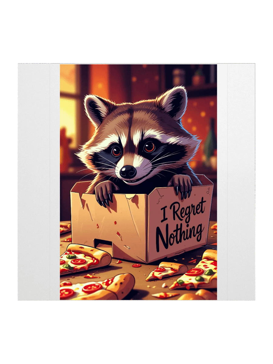 Raccoon Pizza Party Stickers product image (2)