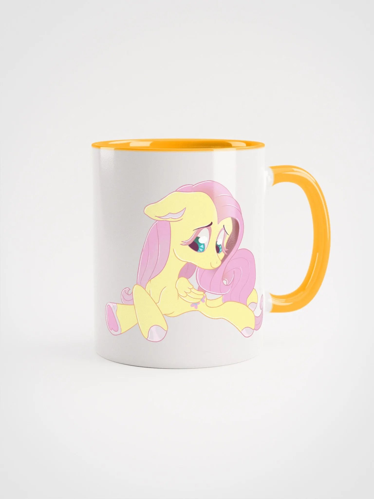 Fluttershy Ceramic Mug with Color Inside product image (4)
