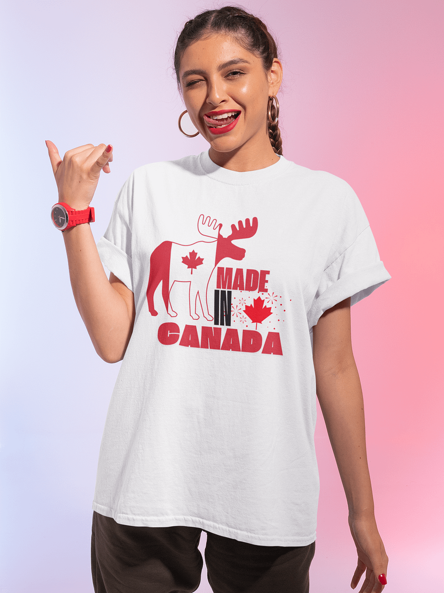 Canadian Moose Flag T-Shirt product image (1)