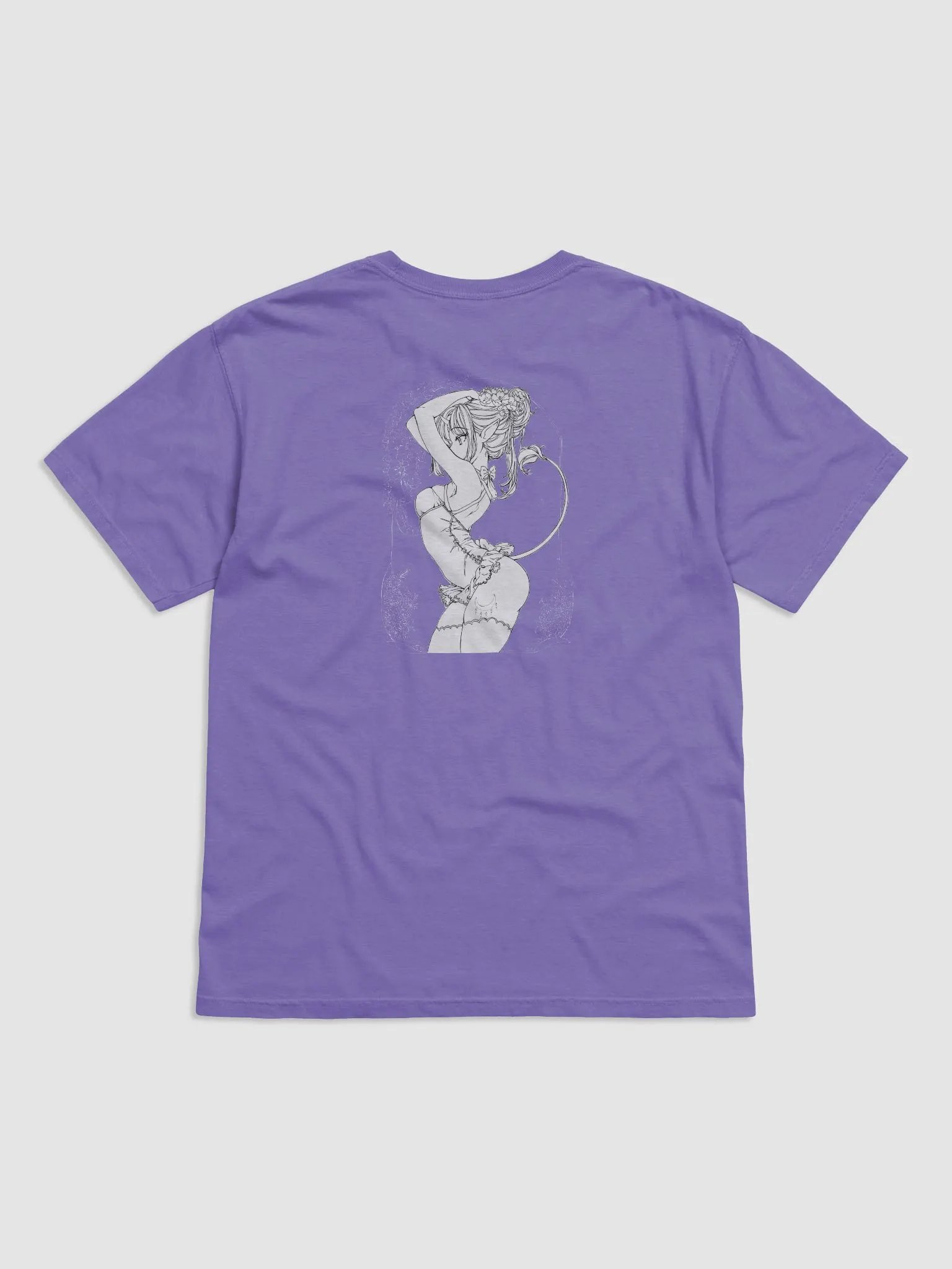 Unicorn and Lilac Heavyweight Unisex T-Shirt product image (2)