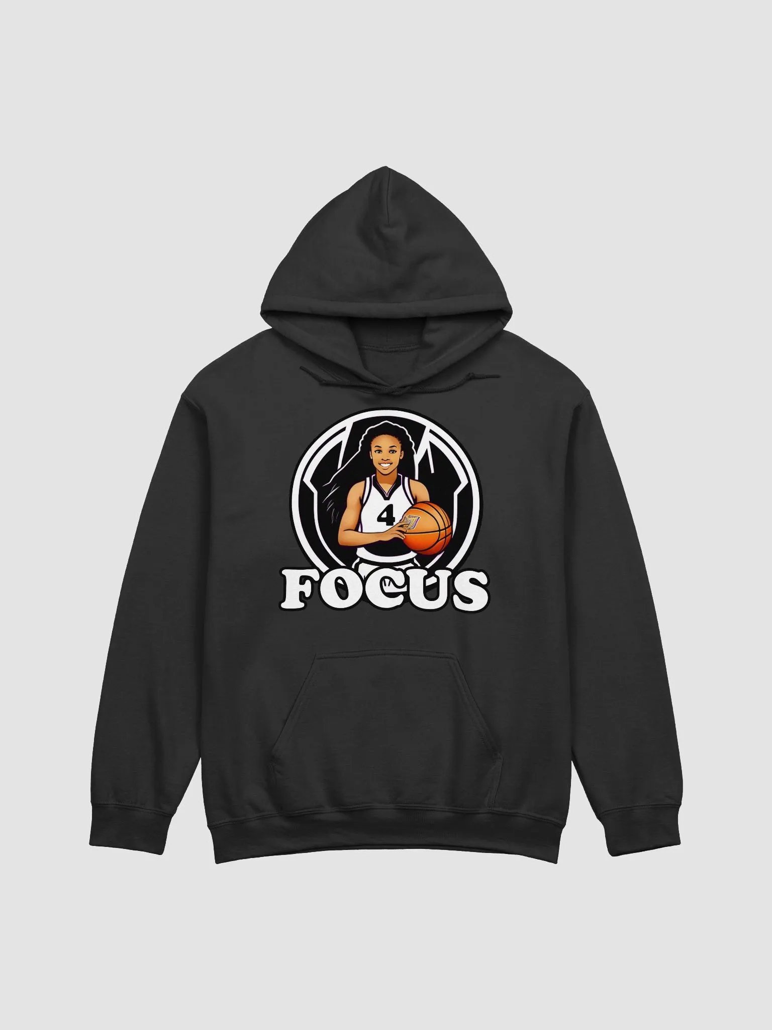 Novelty Ball Girls FOCUS Hoodie (Black) product image (3)