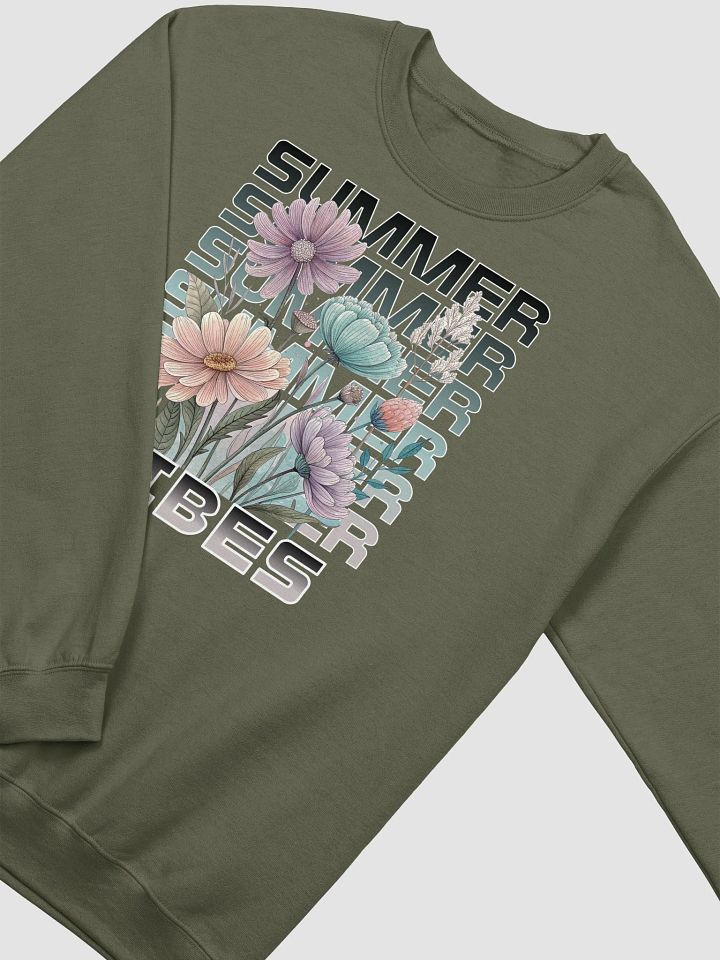 Summer Vibes Boho Flowers Blossom Crewneck Sweatshirt product image (14)