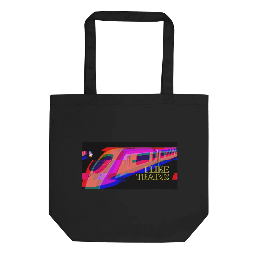 Foxy Glitchy Train Eco Tote product image (1)