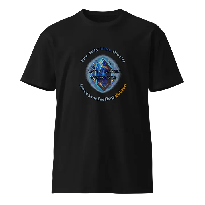 Lapis Lazuli Crystal T-Shirt – Feel Golden in Blue! product image (1)