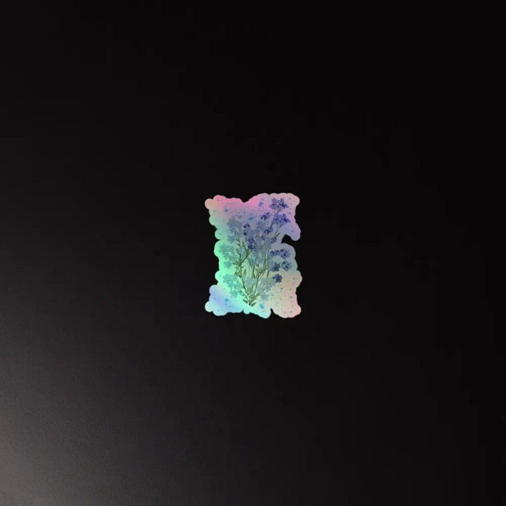 Enchanting Floral Holographic Sticker Sheet product image (4)