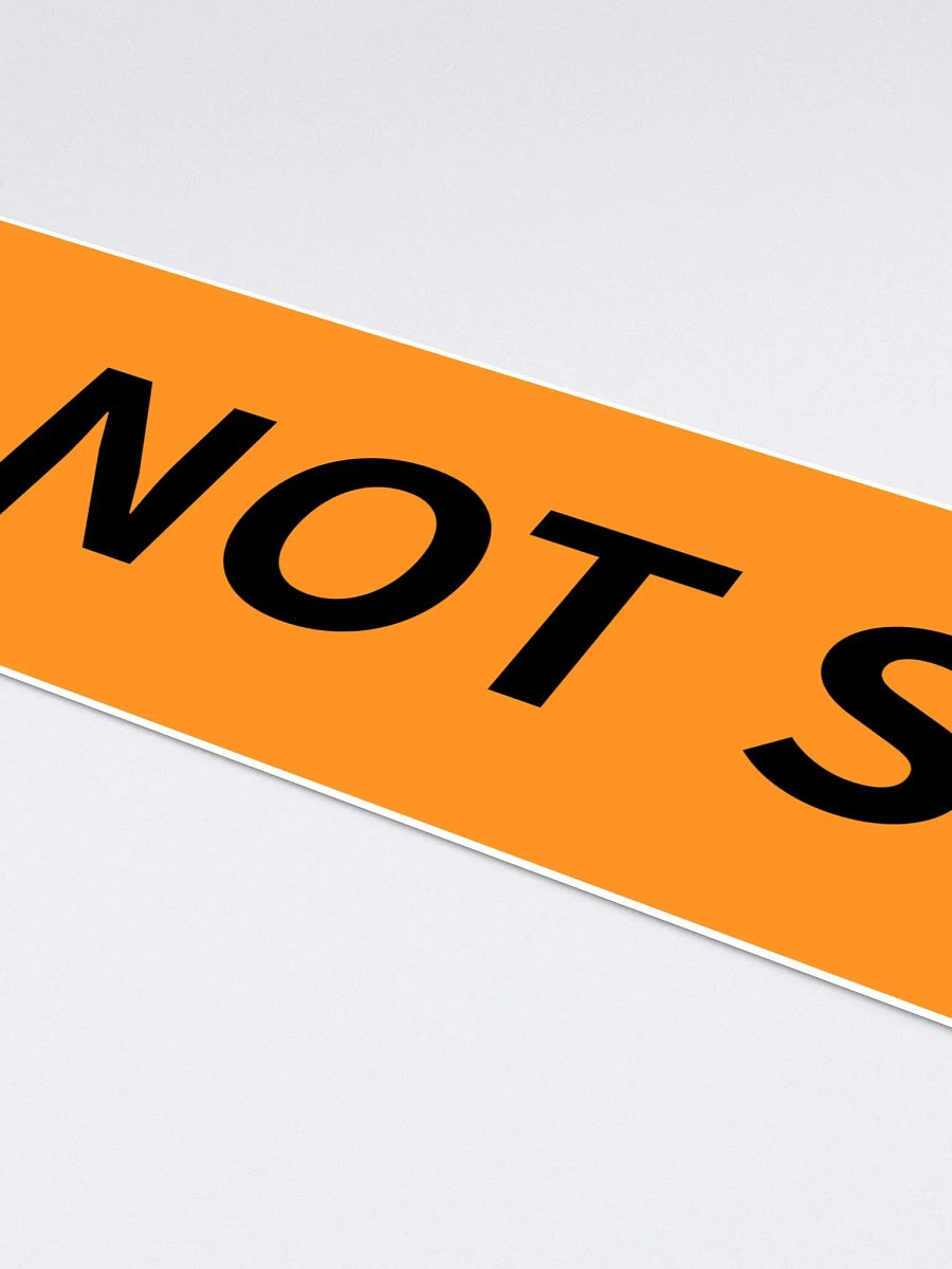 DO NOT SPIN bumper sticker product image (4)