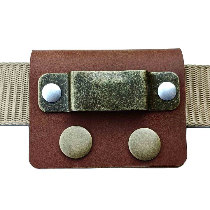 Leather Tape Measure Holster, Heavy Duty Tape Measure Holder for belt product image (1)