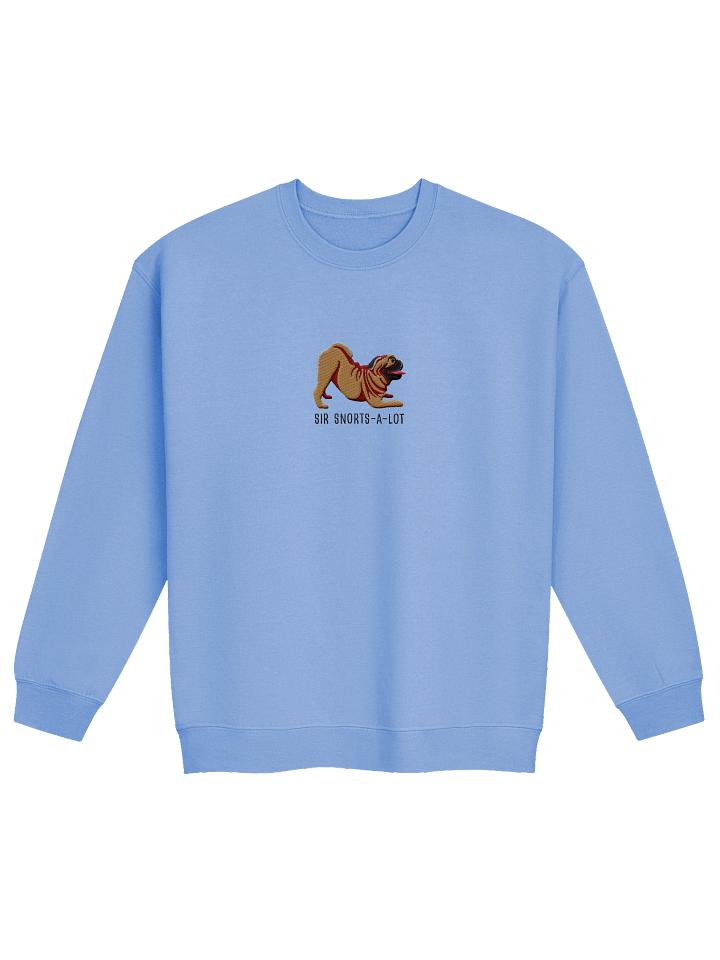 Sir Snorts-A-Lot Sweatshirt (Embroidered) of a Pug(Tan) product image (9)