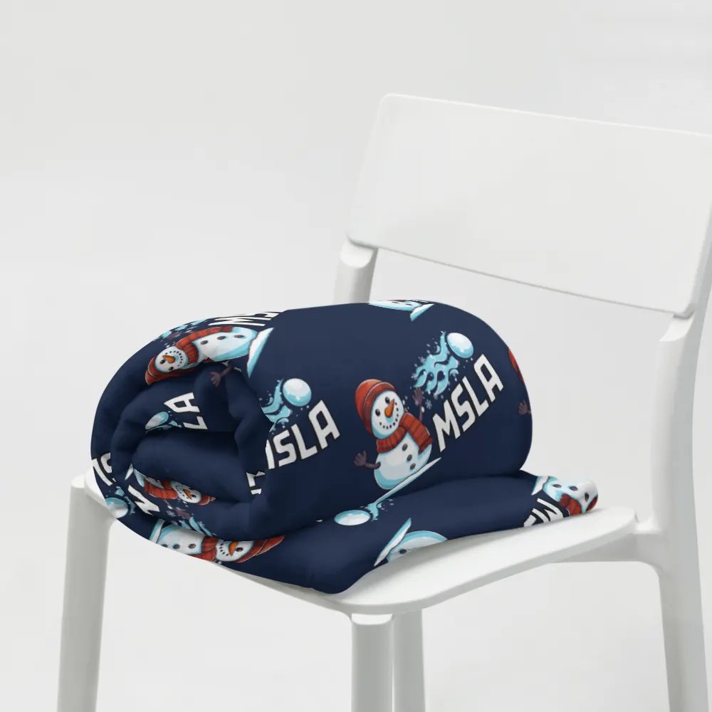MSLA Holiday Snowman Throw Blanket product image (7)