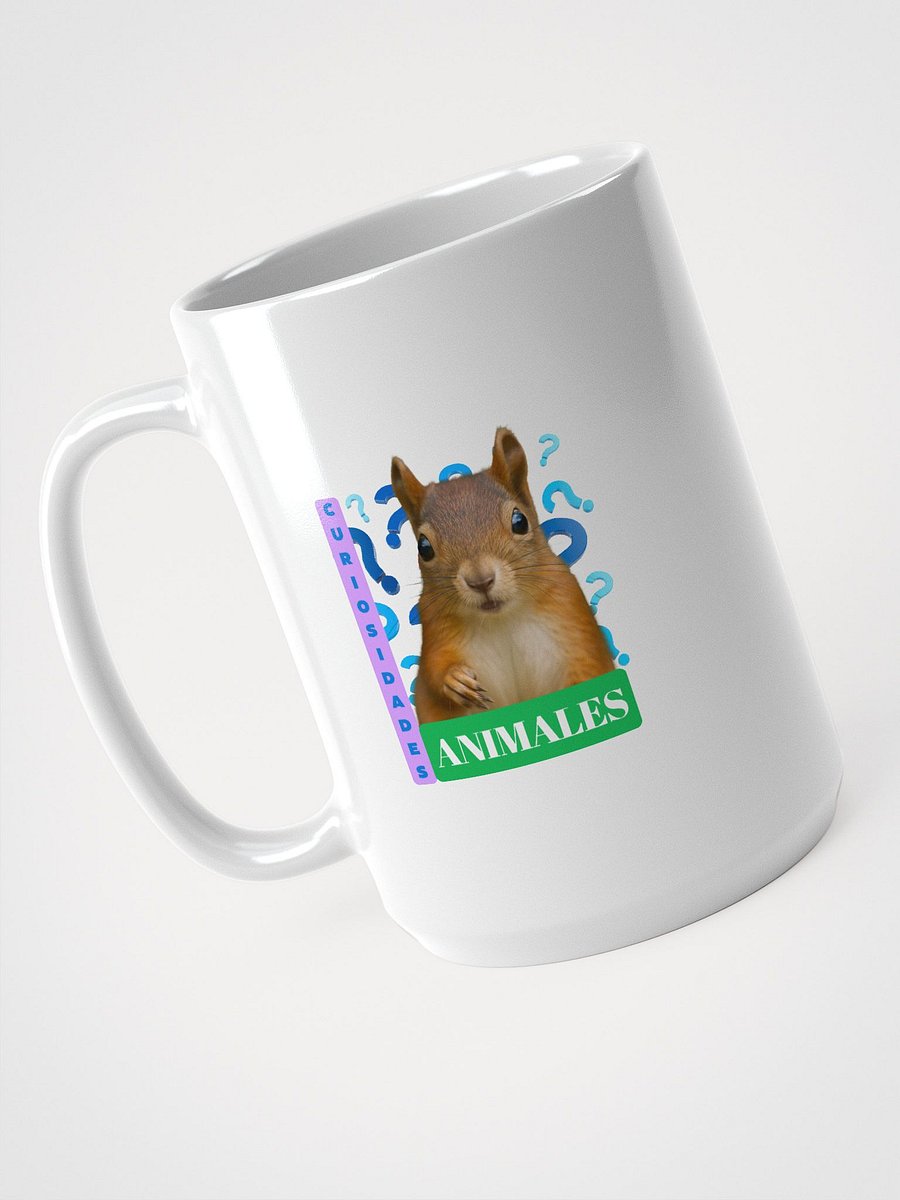 Curious Squirrel White Glossy Mug product image (4)